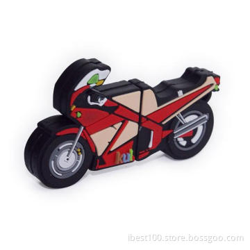 Motorcycle PVC Pen Drives, Customed Car Shaped USB Drive